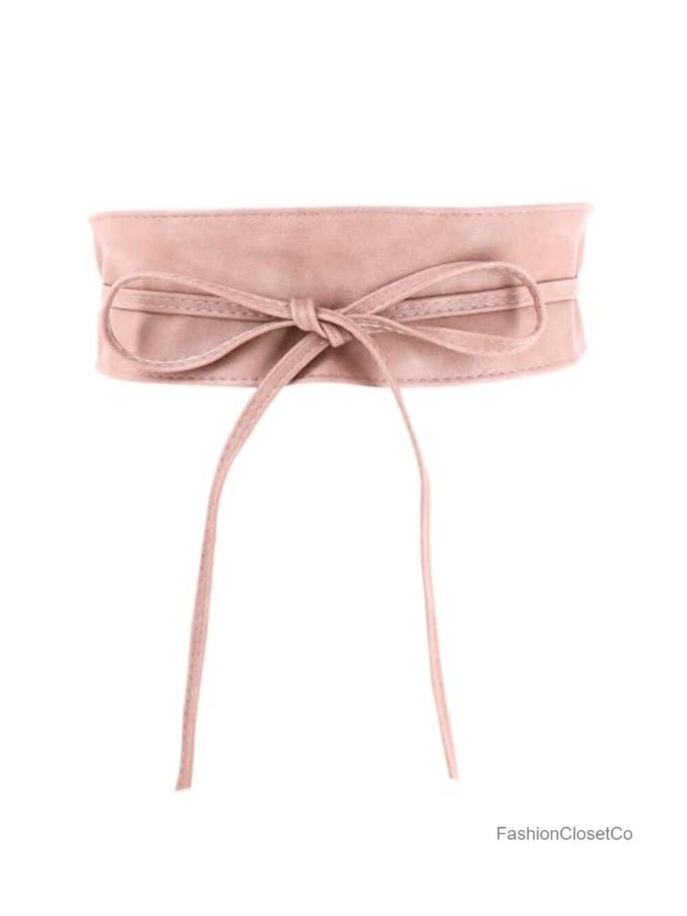 Wide PU Leather Obi Belt